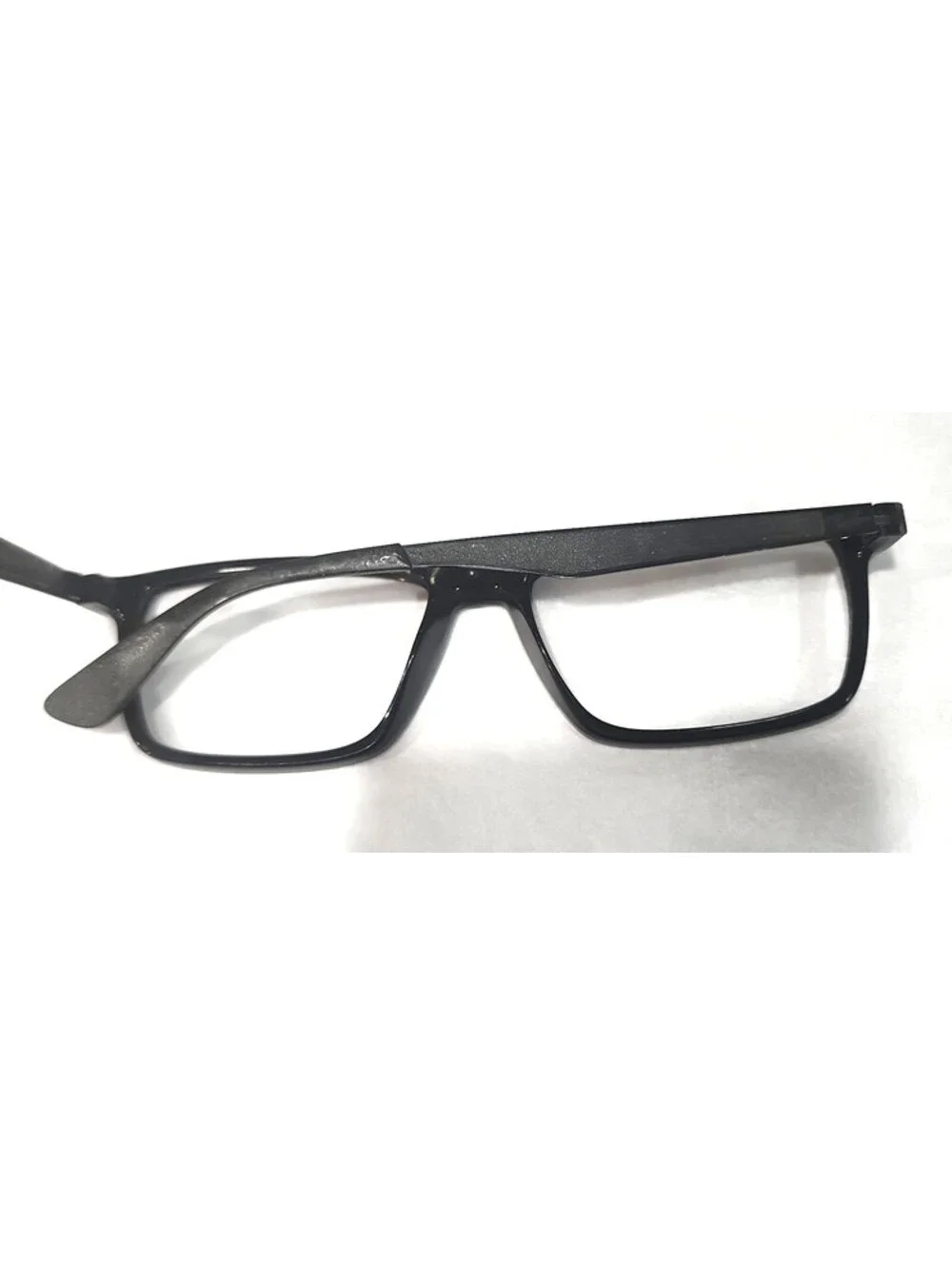 Ray Ban RB7056 2000 Black Square Eyeglasses Frame 53-17 145 Read Striped Screws